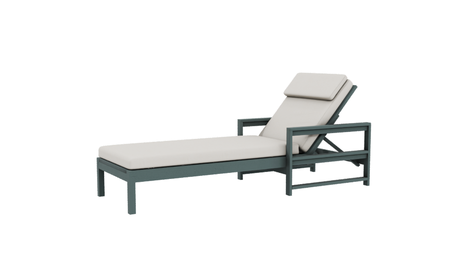 Stylish Outdoor Lounge Chair 3D - Professional 3D Model Render 4