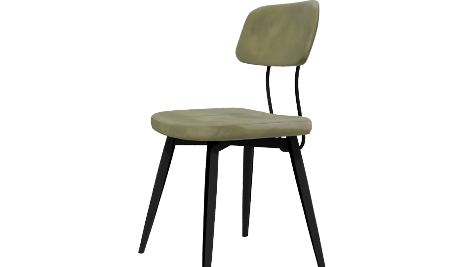 Stylish Minimalist Dining Chair 3D Model - Professional 3D Model Render 13