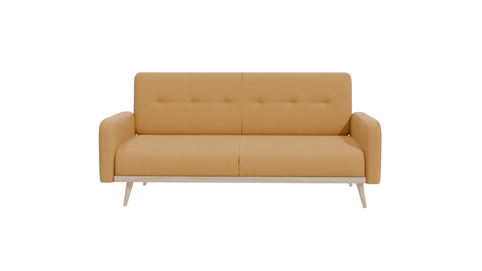 Stylish Mid-Century Modern Sofa 3D Model - Professional 3D Model Render 11