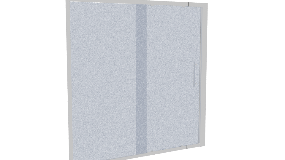 Sleek Modern Glass Display Panel 3D Model - Professional 3D Model Render 4