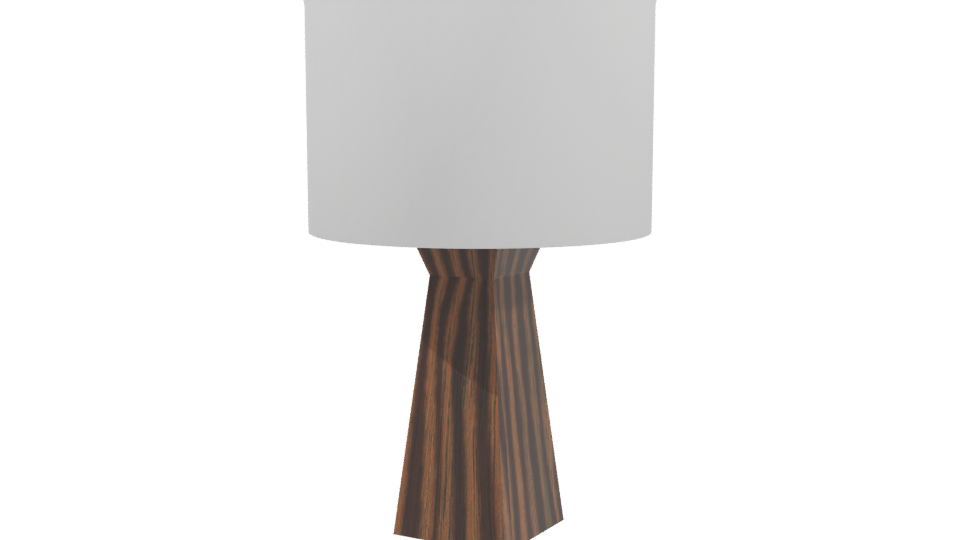 Minimalist Wooden Table Lamp 3D - Professional 3D Model Render 3
