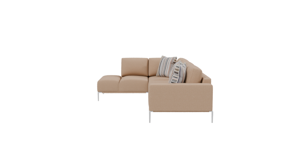 Stylish Sectional Sofa 3D Model - Professional 3D Model Render 2