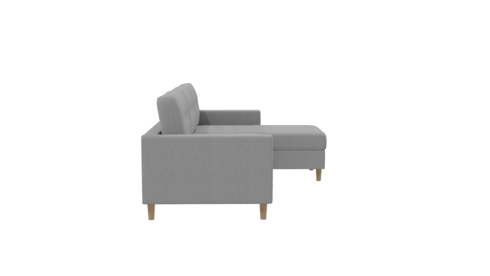 Modern Grey Sofa 3D Model - Professional 3D Model Render 8