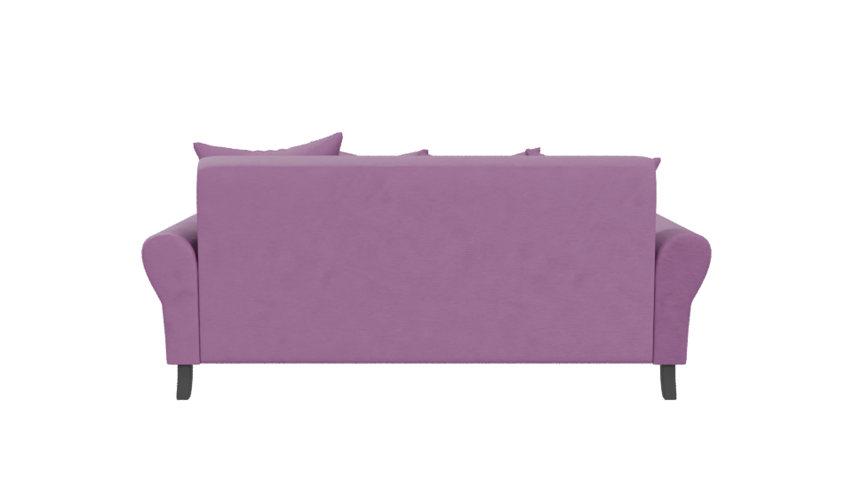 Stylish Purple Sofa 3D Model - Professional 3D Model Render 5