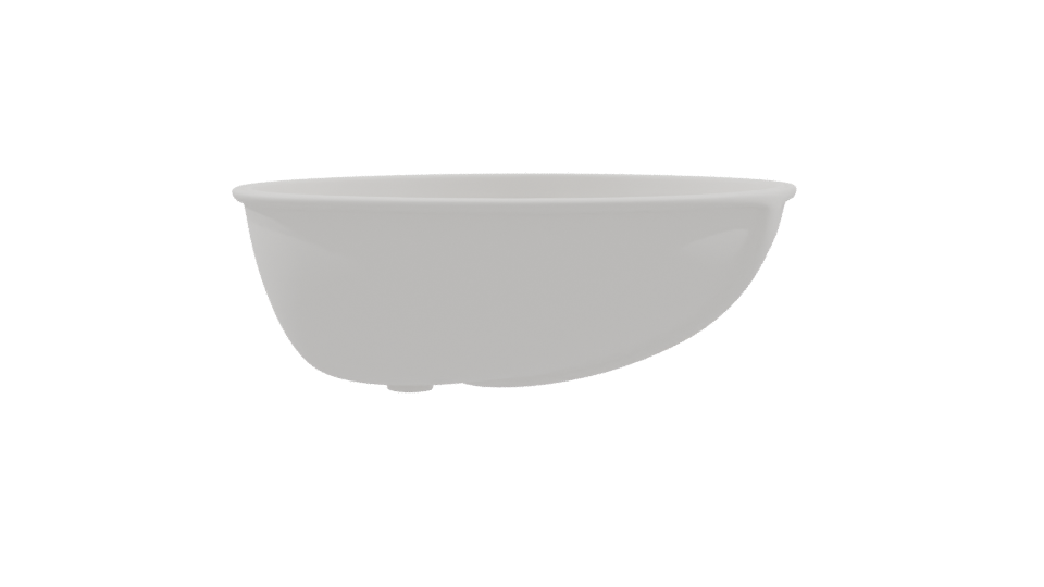 Stylish Minimalist Ceramic Bowl 3D Model - Professional 3D Model Render 9