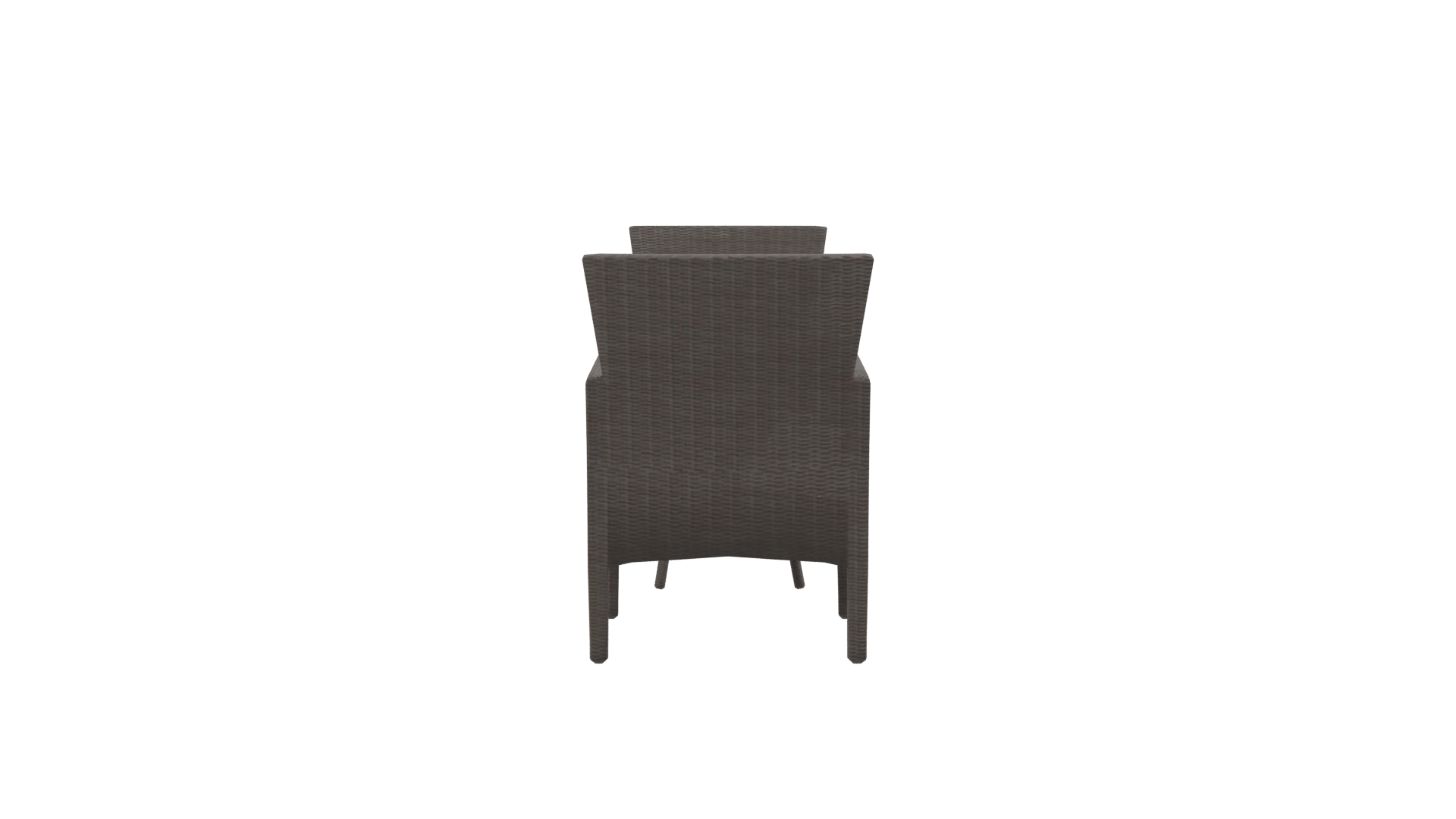 Stylish Outdoor Rattan Furniture Set 3D Model - Professional 3D Model Render 2
