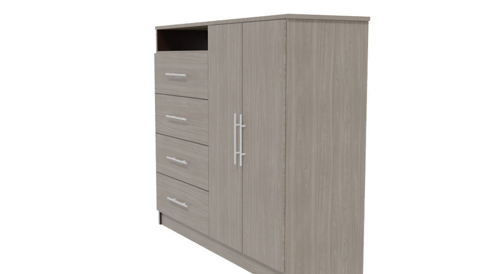 Stylish Storage Cabinet 3D Model - Professional 3D Model Render 13