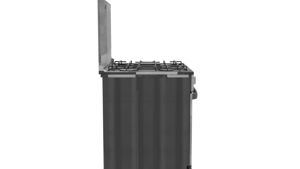 High-End Gas Range 3D Model - Professional 3D Model Render 8