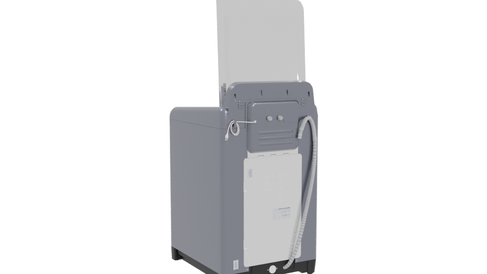 Top Load Washing Machine Model - Professional 3D Model Render 4