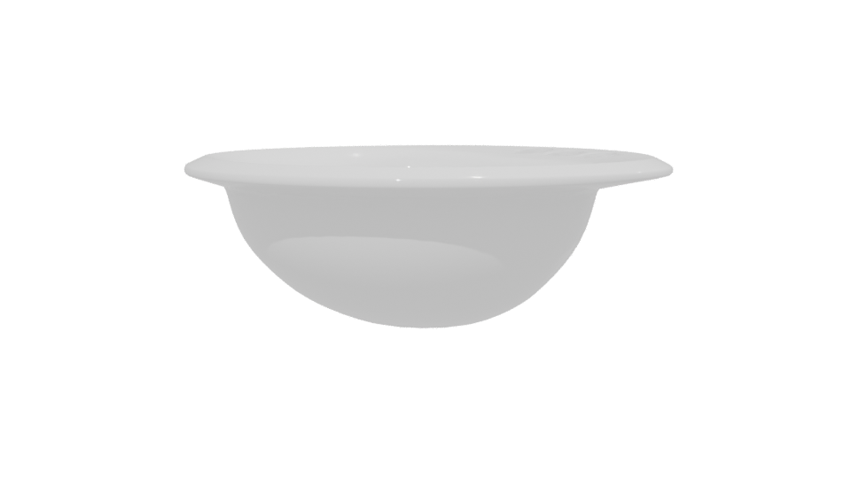 Sleek Ceramic Washbasin 3D Model - Professional 3D Model Render 13