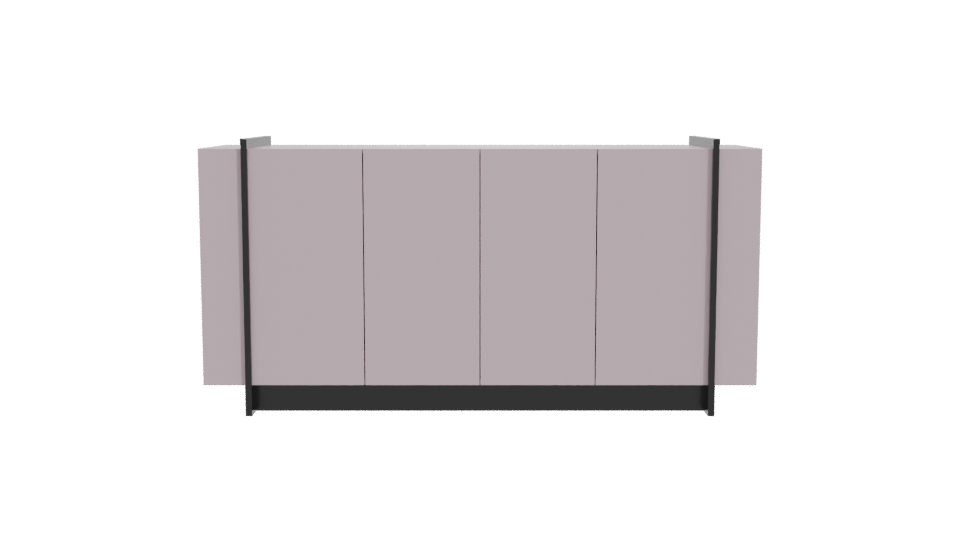 Modern Buffet Cabinet 3D Model - Professional 3D Model Render 11