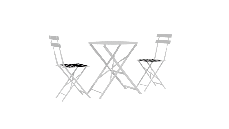 Stylish Patio Table Set Model - Professional 3D Model Render 13