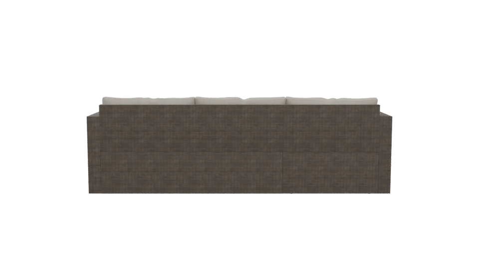 Stylish Outdoor Sectional Sofa Set 3D Model - Professional 3D Model Render 5