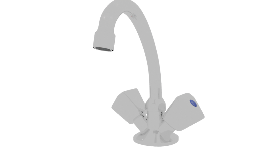 Vertical Kitchen Faucet Perugia 3D - Professional 3D Model Render 3