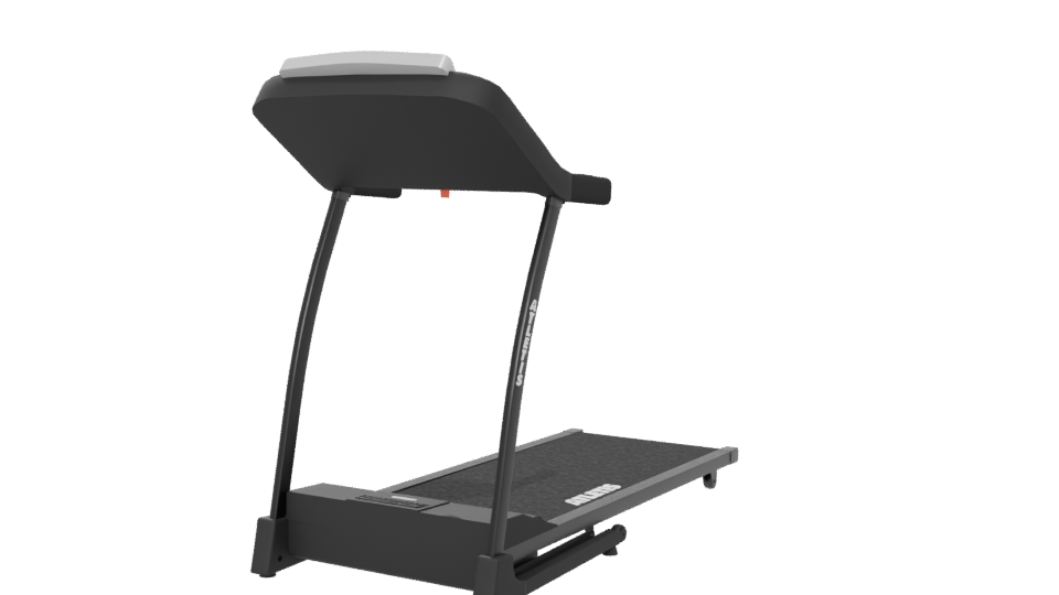 Compact Folding Treadmill Model - Professional 3D Model Render 6