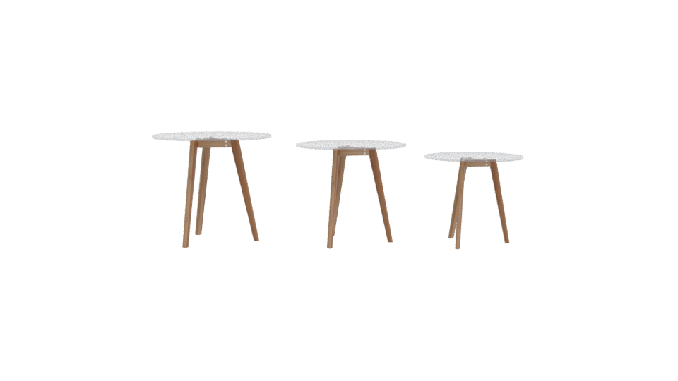 Elegant Coffee Table Set 3D - Professional 3D Model Render 11