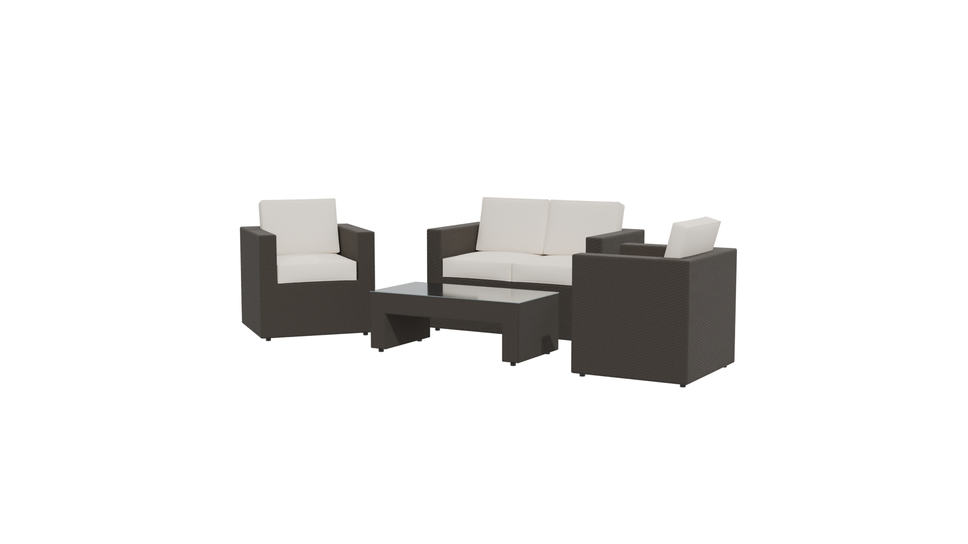 Modern Outdoor Furniture Set 3D - Professional 3D Model Render 12