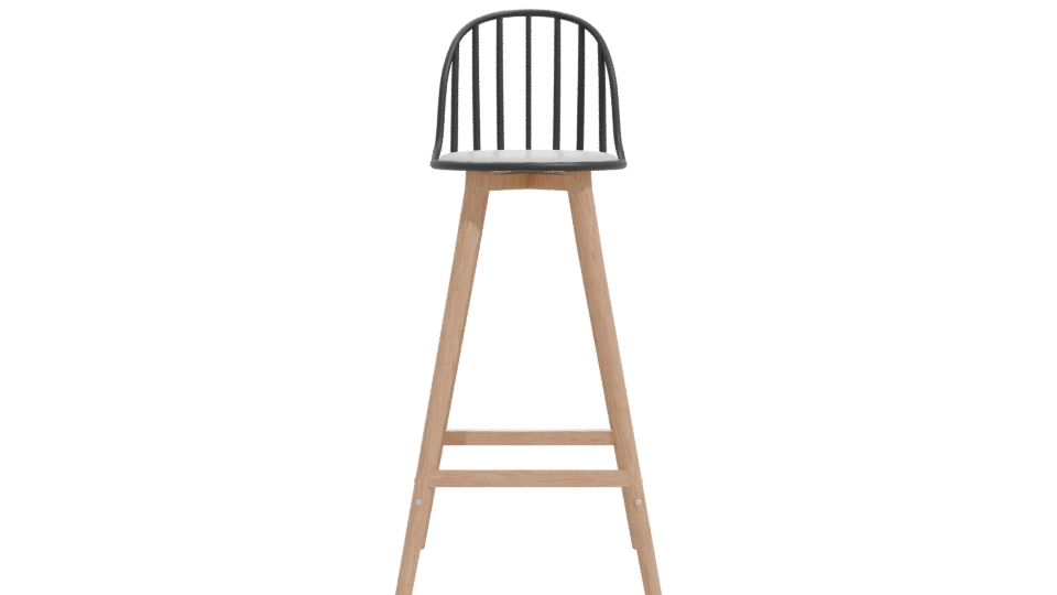 Modern Bar Chair Ivor 3D Model - Professional 3D Model Render 11