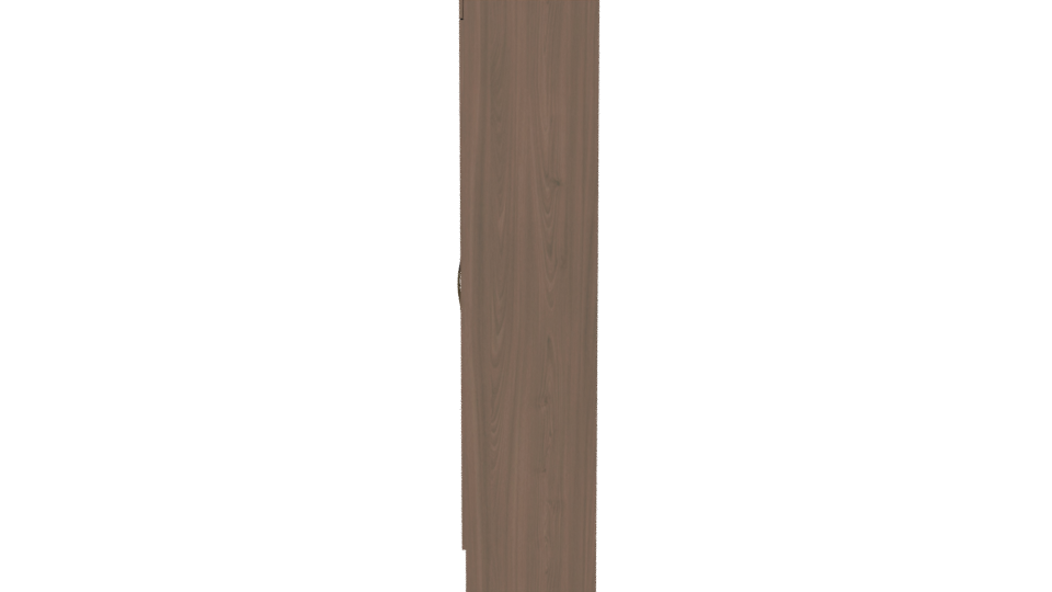 Stylish Wooden Wardrobe 3D Model - Professional 3D Model Render 2