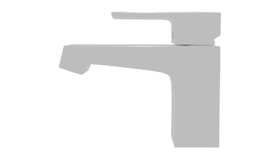 Sleek Modern Bathroom Faucet - Professional 3D Model Render 5