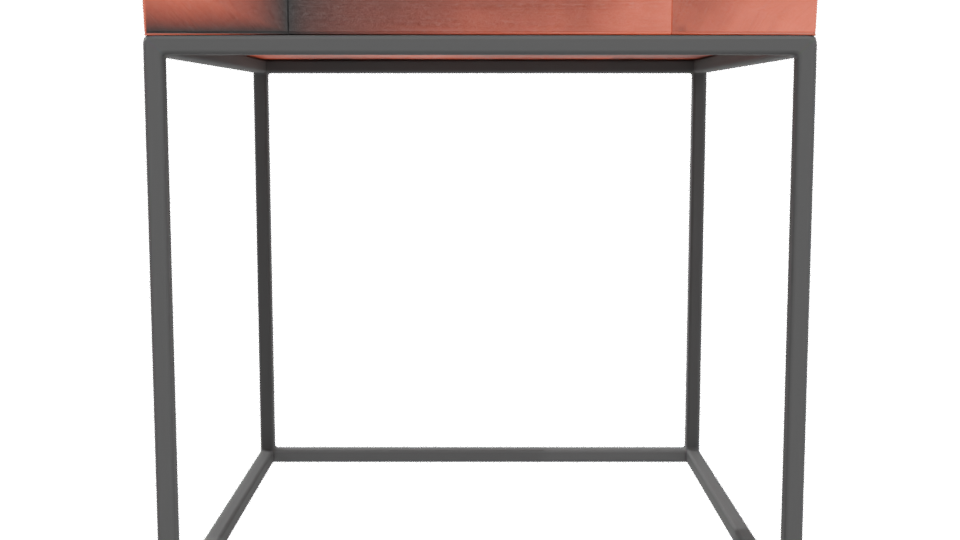 Modern Industrial Coffee Table 3D Model - Professional 3D Model Render 5