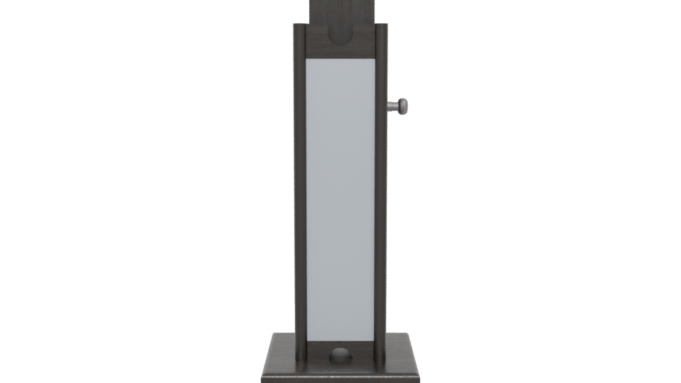 Stand Monitor Black 3D Model - Professional 3D Model Render 5
