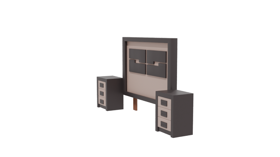 Stylized Modern TV Stand 3D - Professional 3D Model Render 13