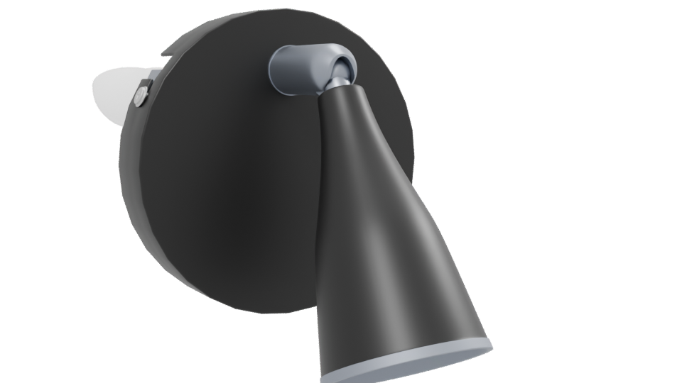Sleek Wall Mounted Lamp Model - Professional 3D Model Render 13