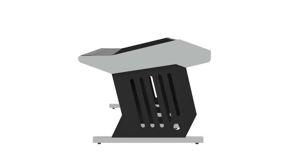 Stylish Modern Storage Shelving Unit - Professional 3D Model Render 2