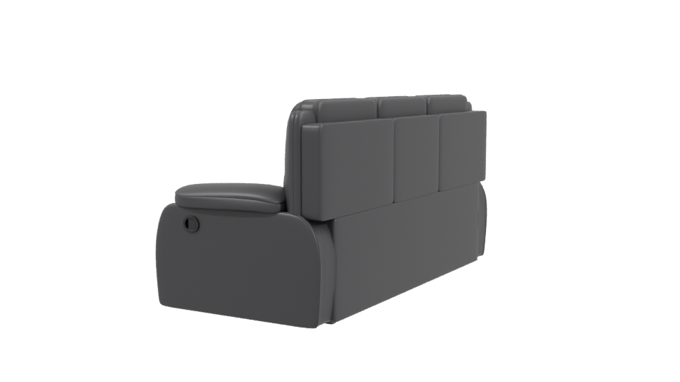 Reclinable Leather Sofa 3D Model - Professional 3D Model Render 3