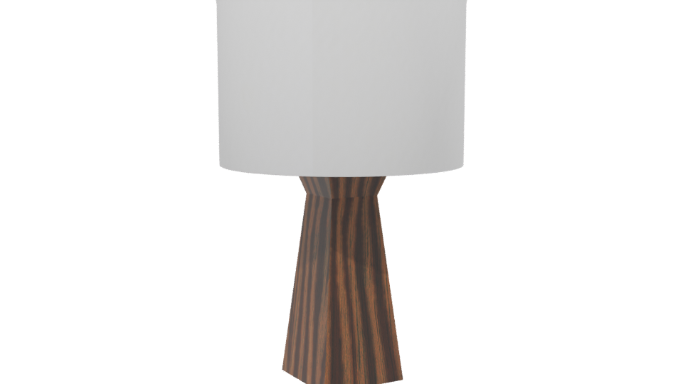 Minimalist Wooden Table Lamp 3D - Professional 3D Model Render 13