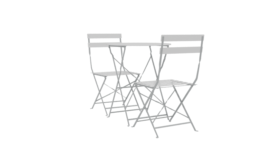 Stylish Bistro Table Set 3D - Professional 3D Model Render 13