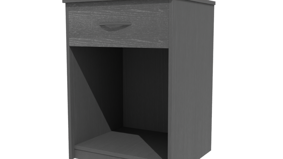 Stylish Wooden Nightstand Model - Professional 3D Model Render 12