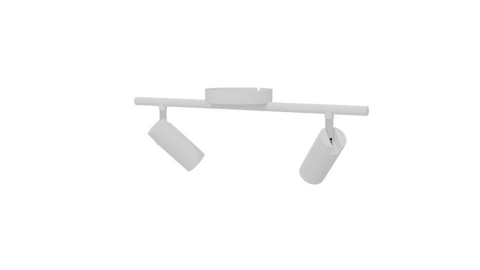 Lanark LED Double Light Fixture 3D - Professional 3D Model Render 6