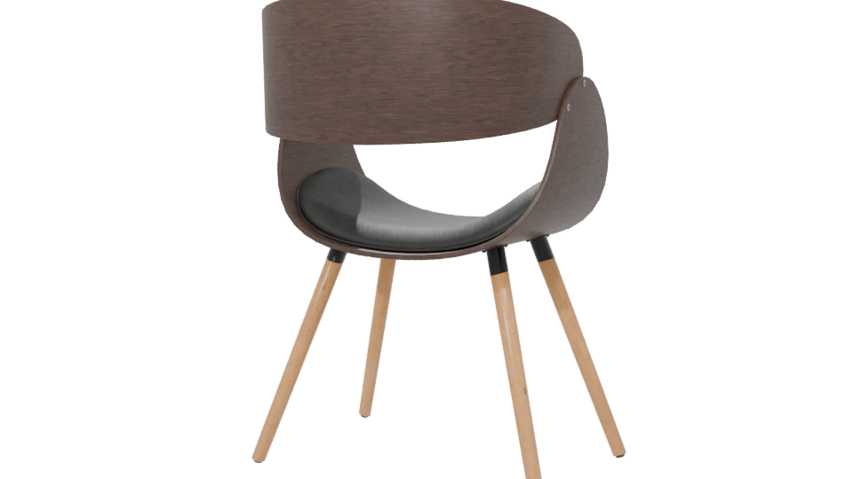 Stylish Modern Accent Chair 3D Model - Professional 3D Model Render 6