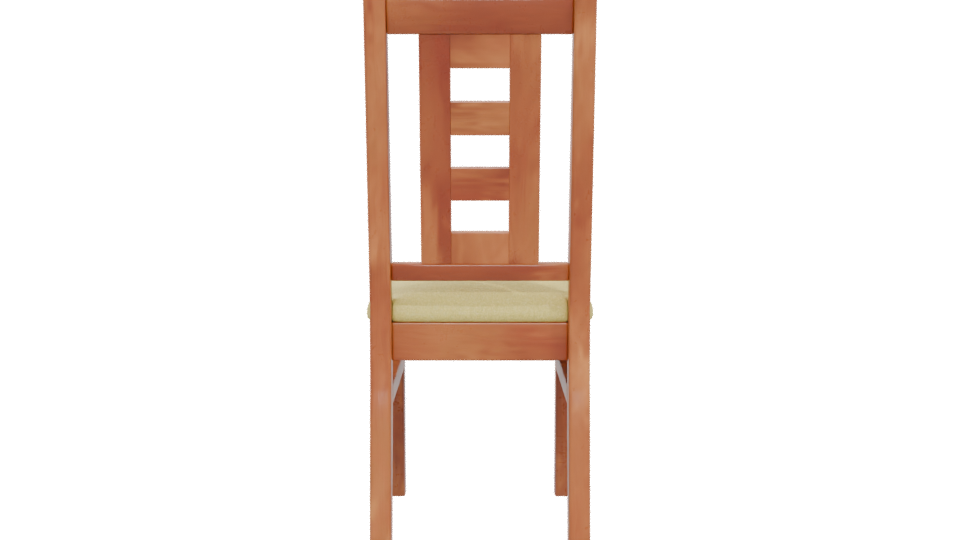 Modern Wooden Chair 3D Model - Professional 3D Model Render 5
