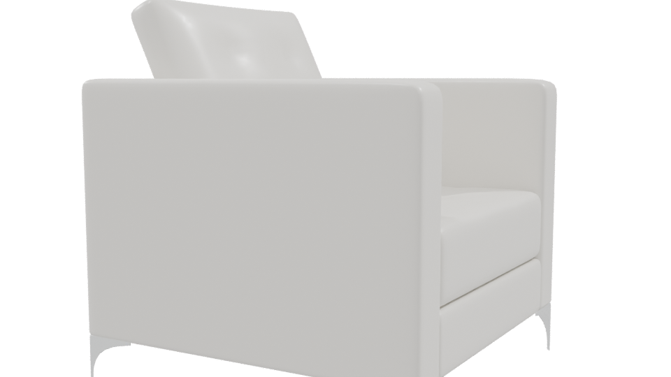 Sleek Modern Armchair 3D Model - Professional 3D Model Render 9