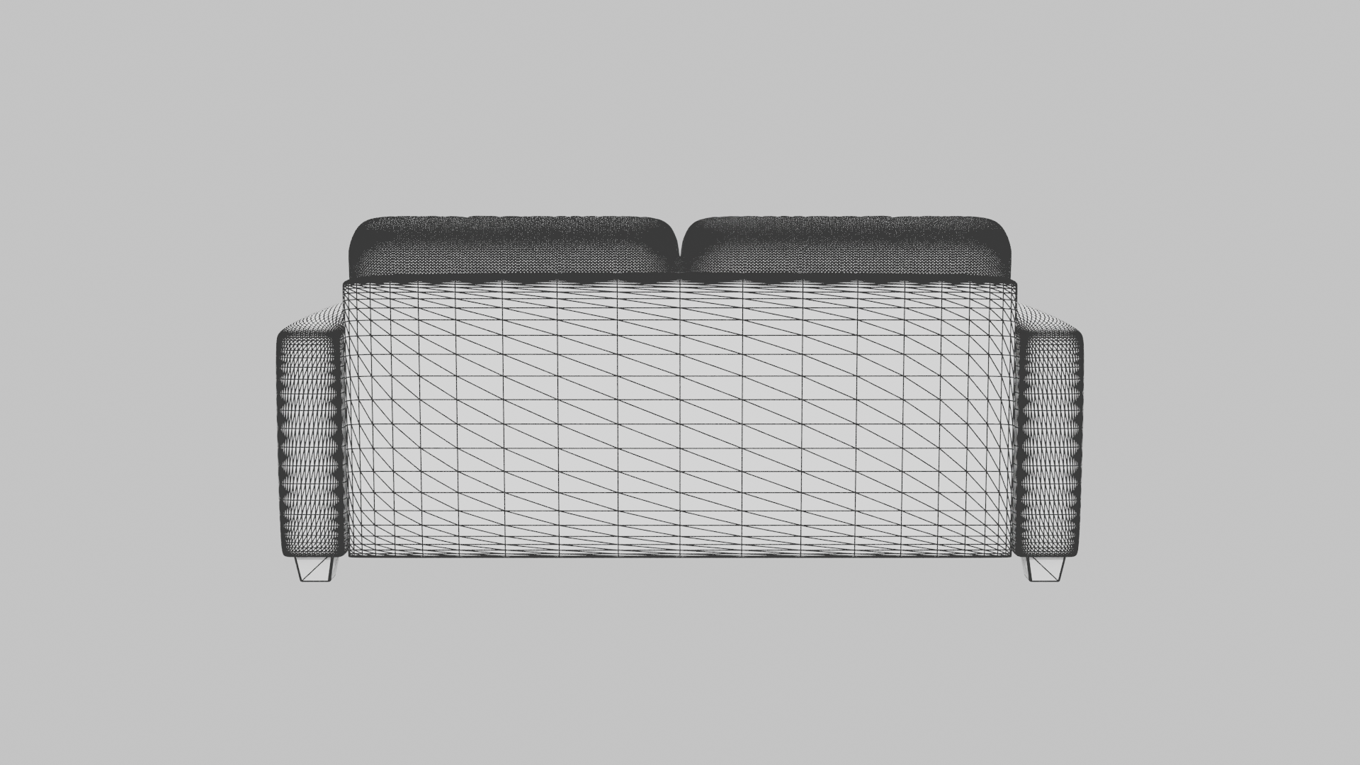 Stylish Modern Leather Sofa 3D Model - Professional 3D Model Render 14