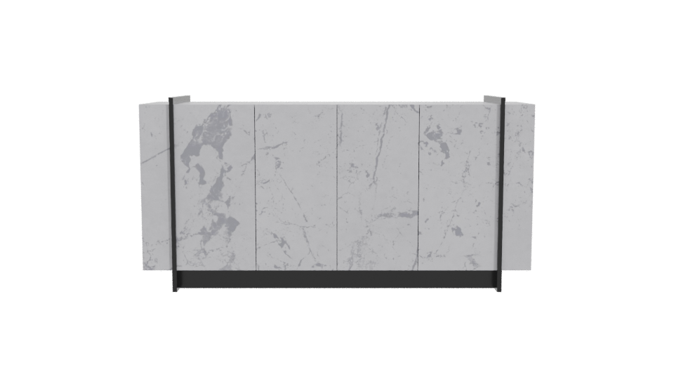 Elegant Minimalist Credenza 3D Model - Professional 3D Model Render 11