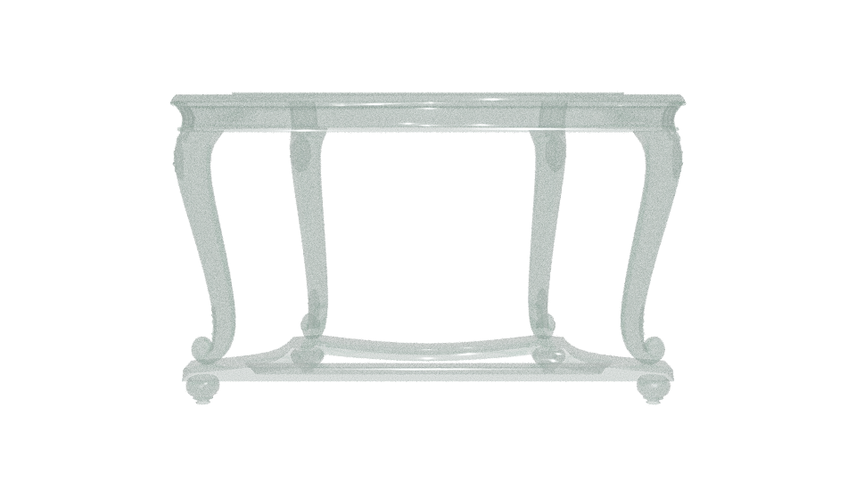 Elegant Vintage Console Table 3D - Professional 3D Model Render 5