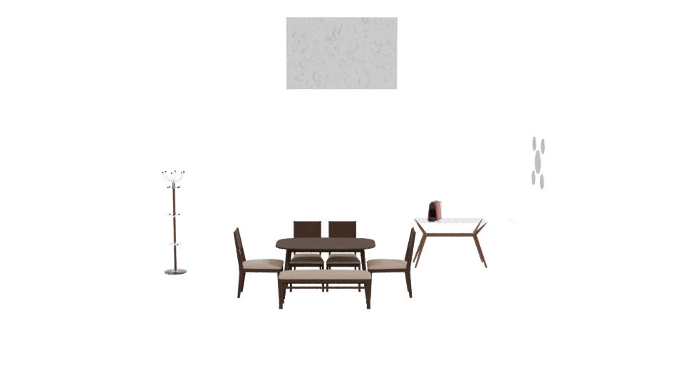 Stylish Modern Dining Room Set - Professional 3D Model Render 11