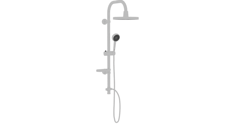Sleek Modern Shower System 3D Model - Professional 3D Model Render 10