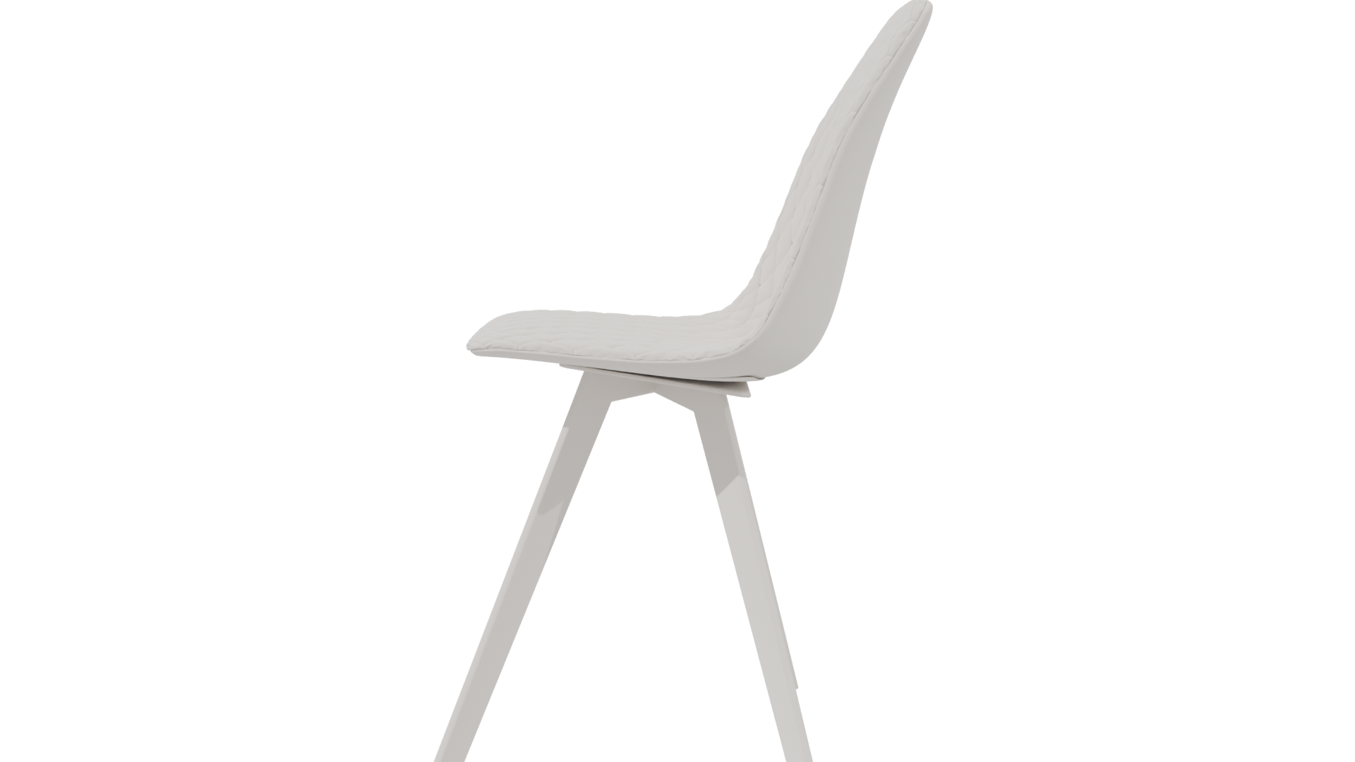 Stylish Textured Dining Chair Model - Professional 3D Model Render 2