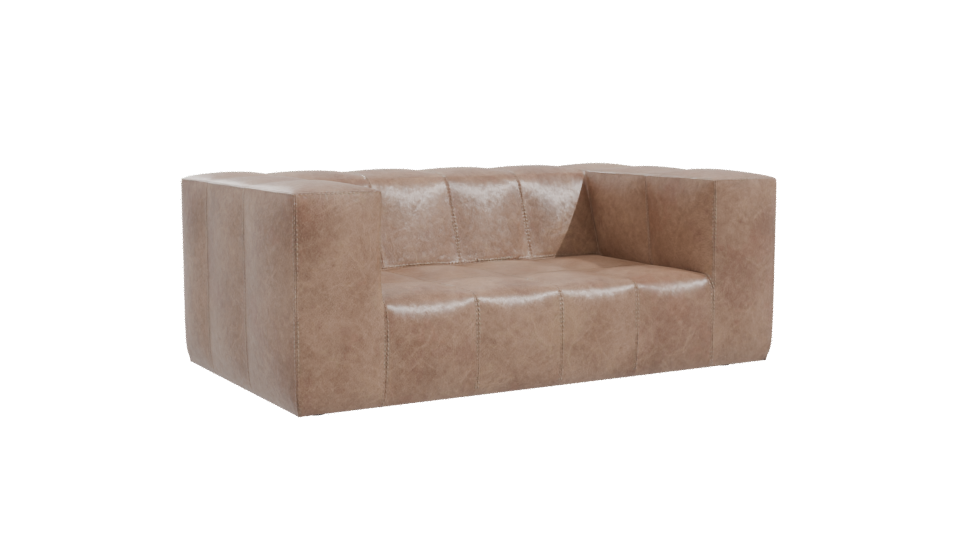 Stylish Leather Sofa Model - Professional 3D Model Render 10