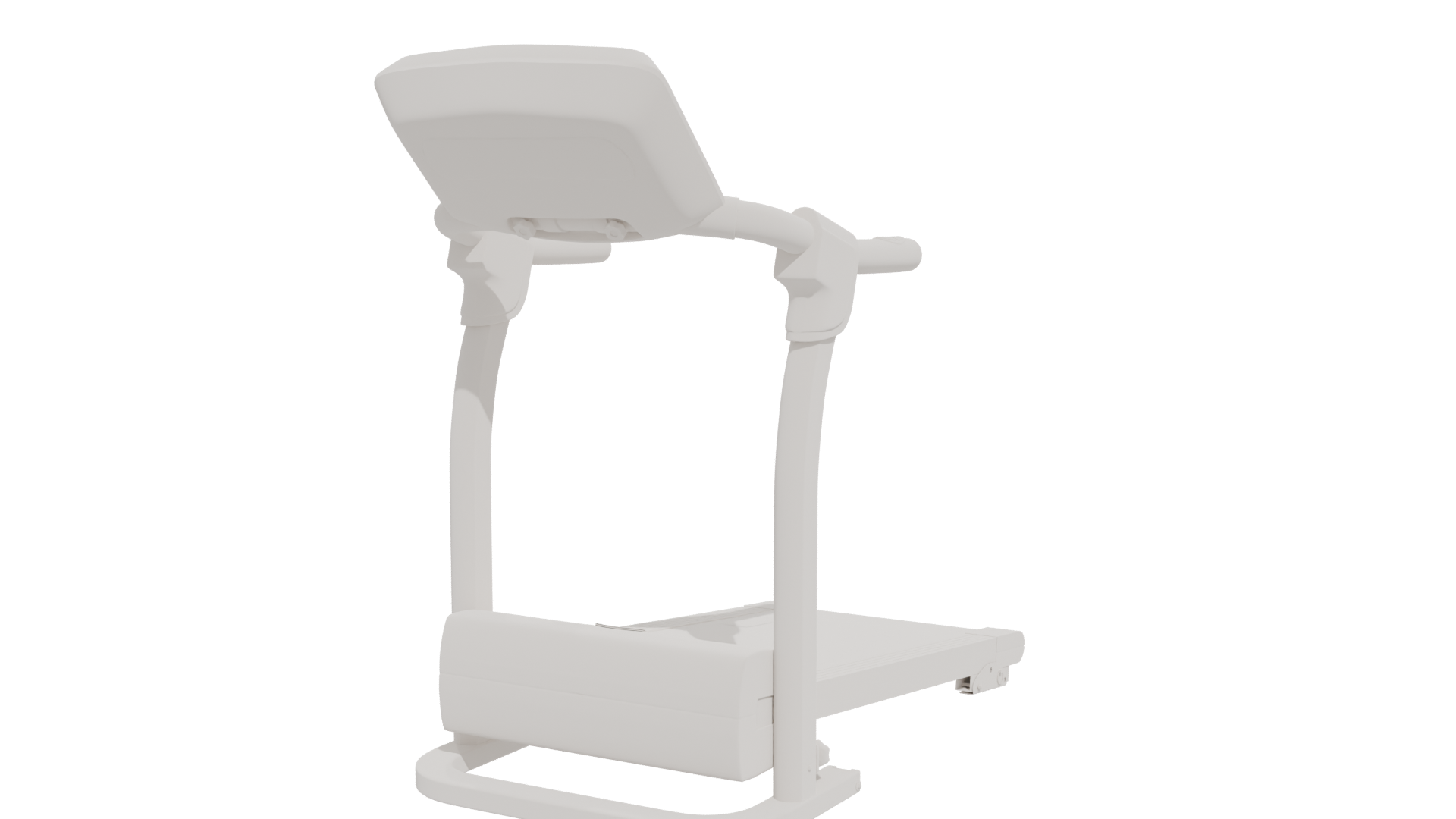 Modern Treadmill 3D Model - Professional 3D Model Render 4