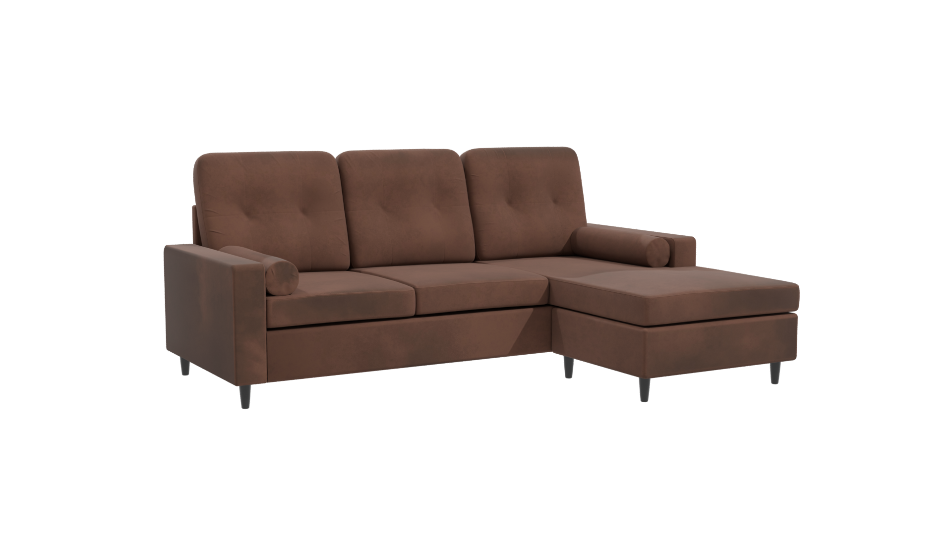 Contemporary Fabric Sectional Sofa 3D Model - Professional 3D Model Render 10
