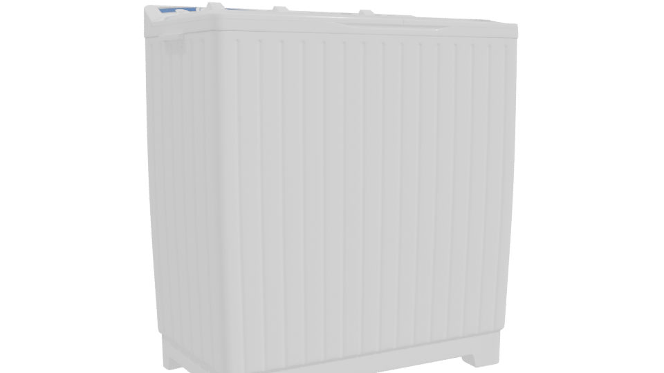 Compact Top-Loading Washing Machine 3D - Professional 3D Model Render 10