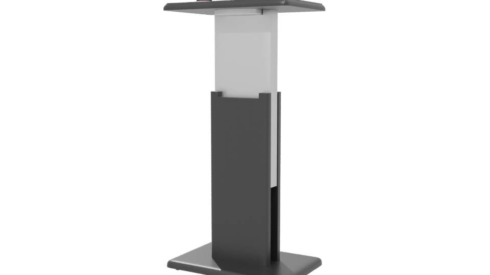 Stylish Minimalist Desk Stand 3D - Professional 3D Model Render 6