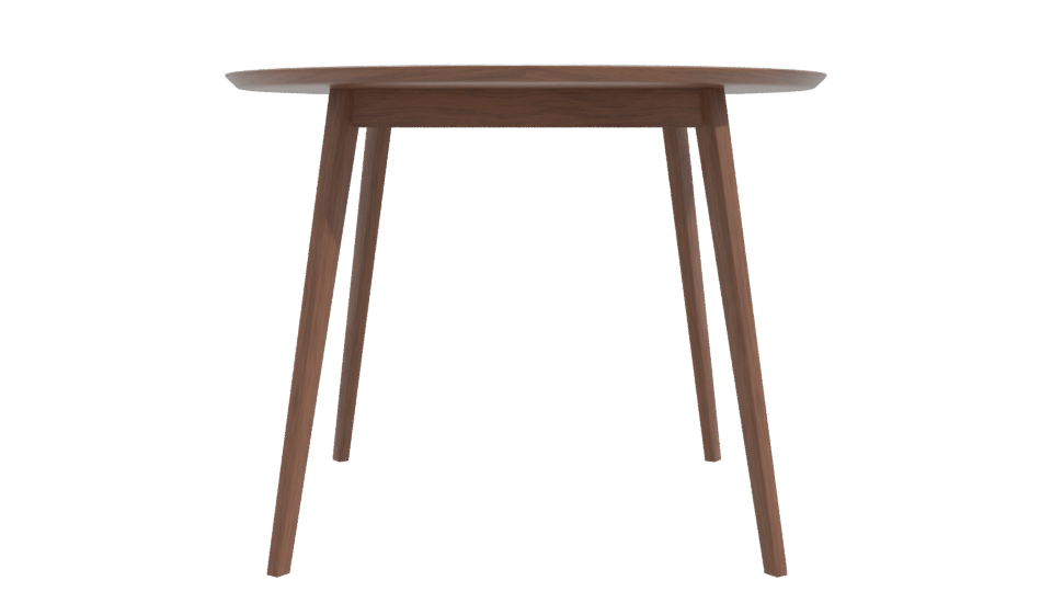 Stylish Round Wooden Table Model - Professional 3D Model Render 11