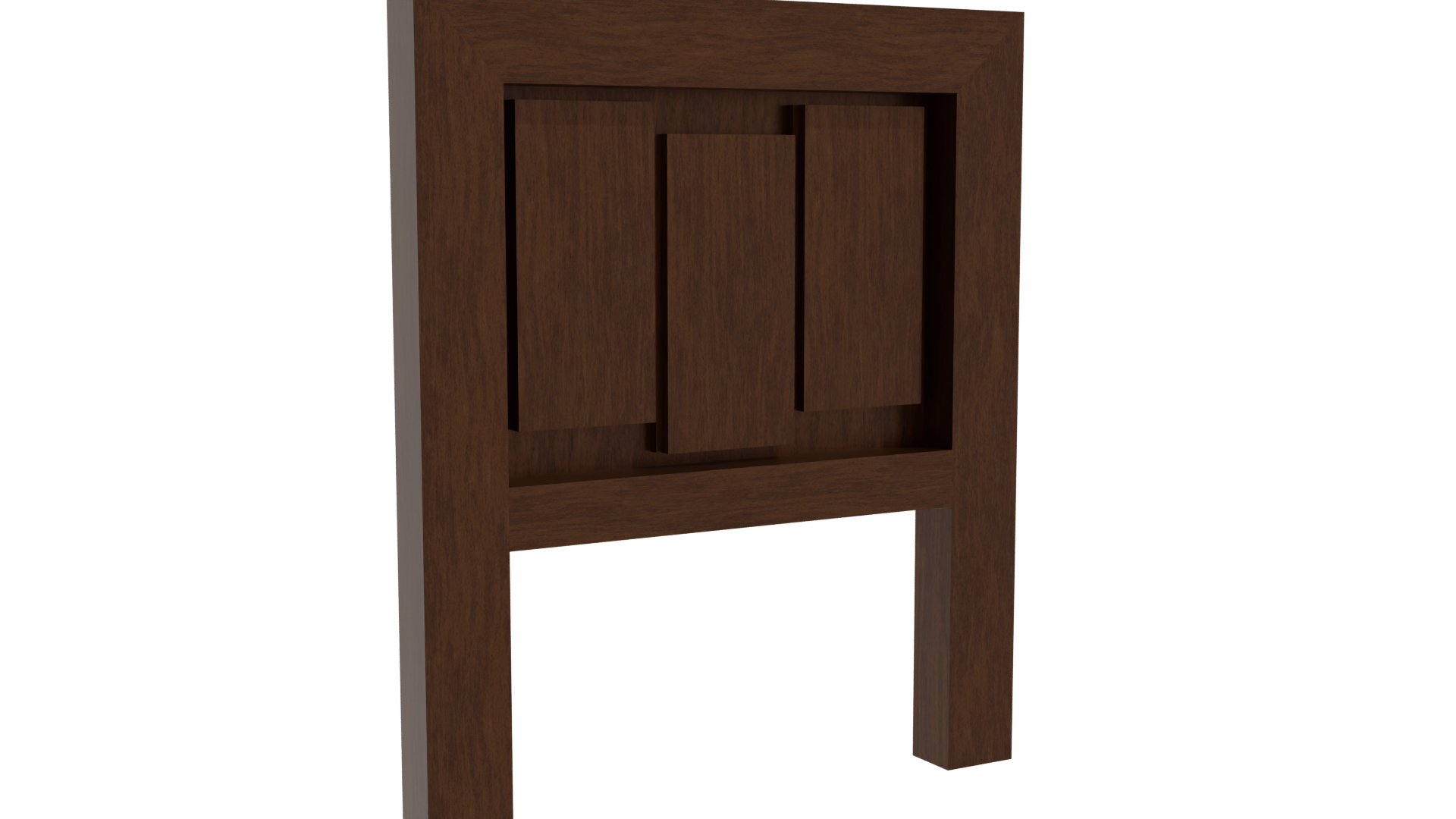 Elegant Wooden Nightstand 3D Model - Professional 3D Model Render 10